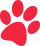 Red paw print
